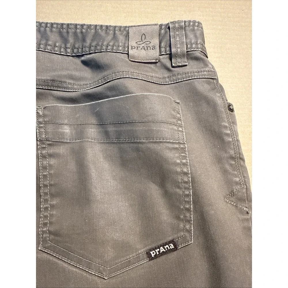 Prana Jeans Men's 36x34 Gray Slim Fit Straight Stretch Casual Outdoor